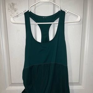 Forest green Fabletics racerback top!